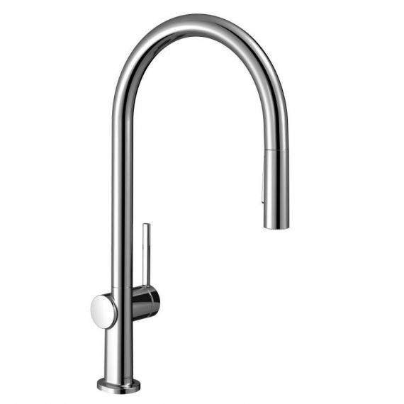 Змішувач кухонний Hansgrohe Talis M54 210 2jet з витяжним зливом, хром (72800000) 72800000 &mdash; фото в Esantehnika