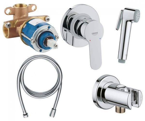 Гігієнічний душ GROHE BAU EDGE 28512002 28512002 &mdash; фото в Esantehnika
