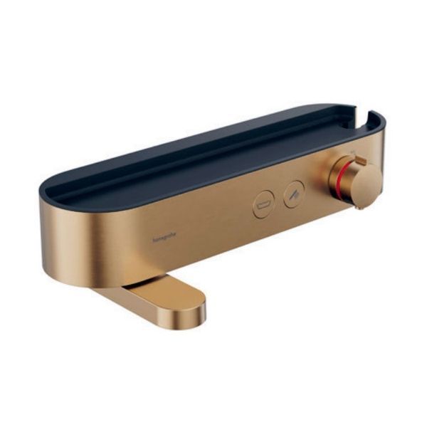 Термостат для ванны Hansgrohe Pulsify ShowerTablet Select (цвет - шлифованная бронза) 24340140 24340140 &mdash; фото в Esantehnika