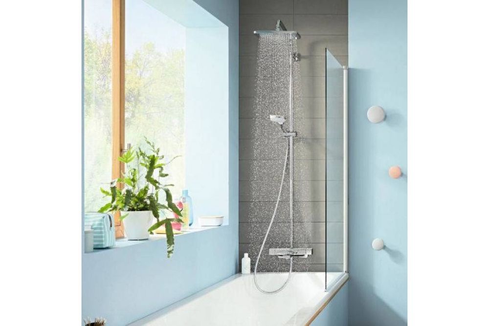 Душова система з термостатом Hansgrohe Croma E Showerpipe 280 1jet 27687000 27687000 &mdash; фото в Esantehnika