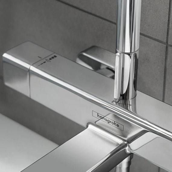 Душова система з термостатом Hansgrohe Croma E Showerpipe 280 1jet 27687000 27687000 &mdash; фото в Esantehnika
