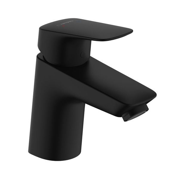Змішувач для раковини 70 Hansgrohe Logis (колір - чорний матовий), зі зливальним клапаном Push-Open 71077670 71077670 &mdash; фото в Esantehnika