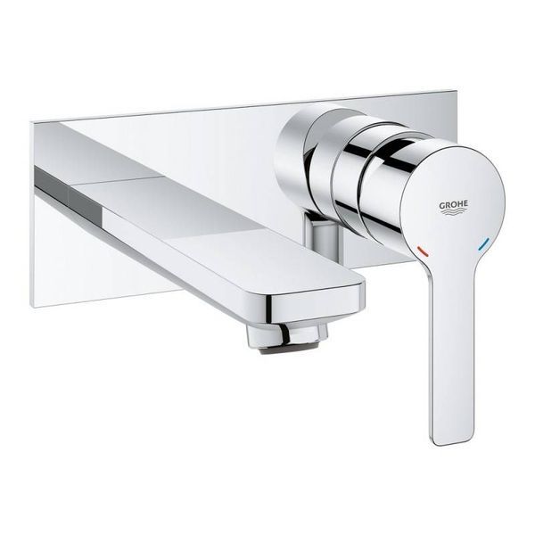 Смеситель для раковины Grohe Lineare 19409001 со стены на два отверстия M-Size 19409001 &mdash; фото в Esantehnika