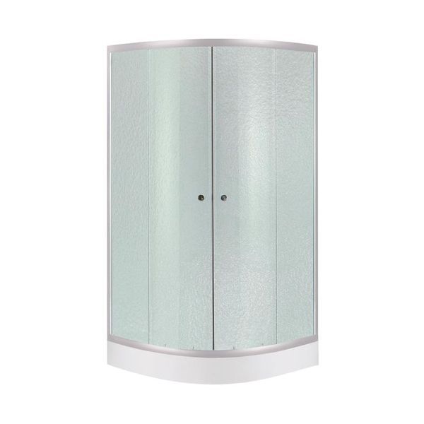 Душова кабіна Lidz Latwa SC80x80.SAT.LOW.FR, скло Frost 4 мм + Lidz Душовий піддон KAPIELKA ST80x80x15 (LLASC8080SLFSET) LLASC8080SLFSET &mdash; фото в Esantehnika