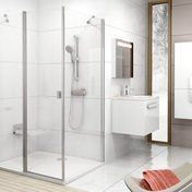 Душові двері RAVAK Chrome CRV2-80 чотириелементні, 800 мм h1950, профіль сатин, скло TRANSPARENT 1QV40U00Z1 1QV40U00Z1 &mdash; фото в Esantehnika