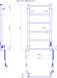 Электрический полотенцесушитель Mario Classic Flat I 800&times;430/75 2.3.0702.10.GS &mdash; фото в Esantehnika