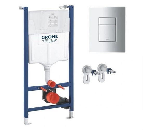 Інсталяція для унітазу з клавішею GROHE RAPID SL 388400WG1 388400WG1 &mdash; фото в Esantehnika
