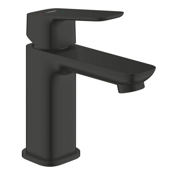Смеситель для раковины S-размера Grohe Cubeo ColdStart чёрный матовый (1017322430) 1017322430 &mdash; фото в Esantehnika