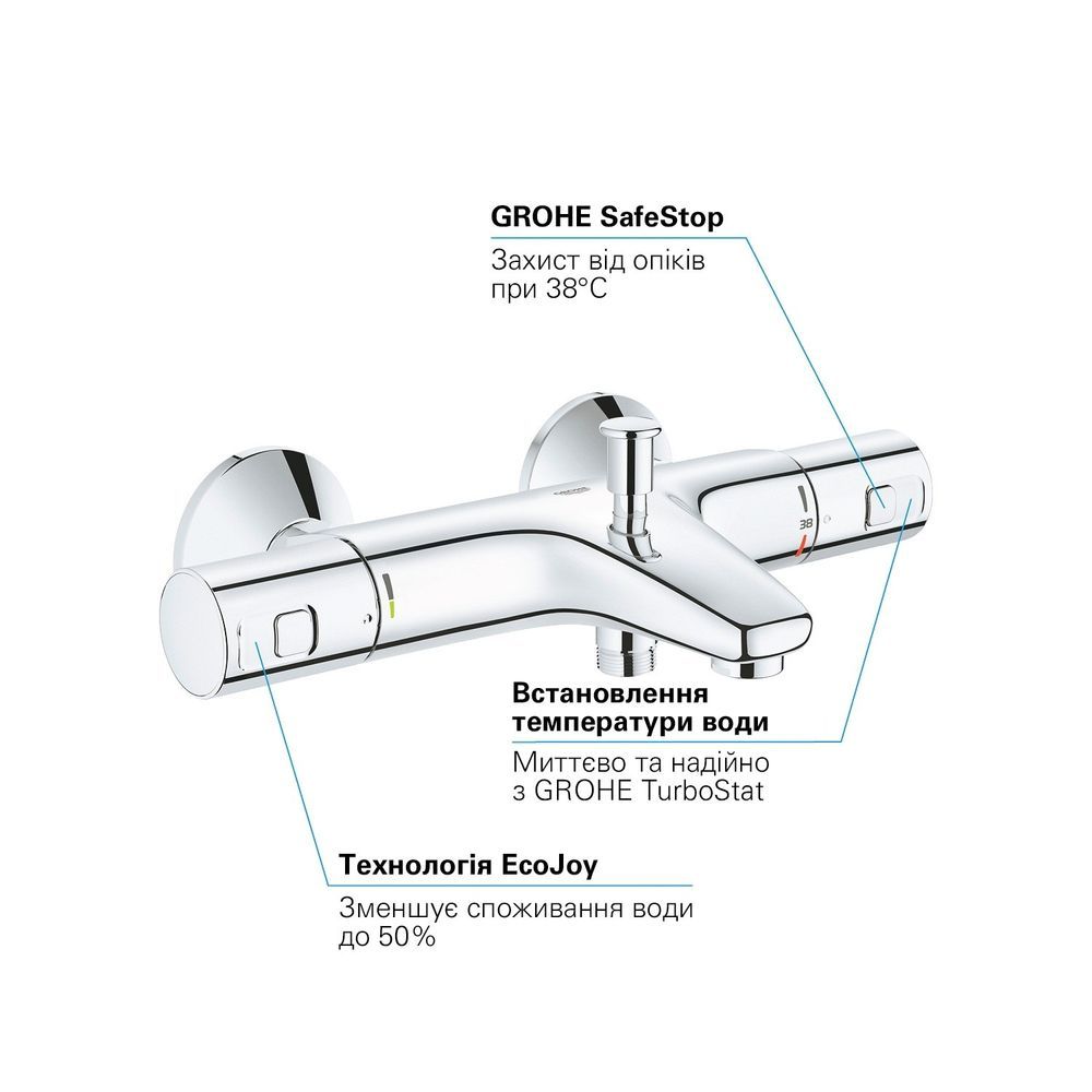 Термостат для ванны Grohe QuickFix Precision Start 34598000 34598000 &mdash; фото в Esantehnika