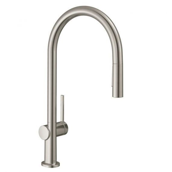 Змішувач для кухні Hansgrohe Talis M54 з висувною лійкою сталь 72801800 72801800 &mdash; фото в Esantehnika