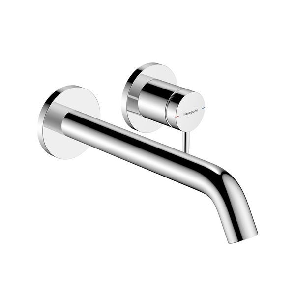 Змішувач для раковини настінний Hansgrohe Tecturis S (колір - хром), вилив 225 мм 73351000 73351000 &mdash; фото в Esantehnika