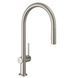 Смеситель для кухни Hansgrohe Talis M54 с выдвижной лейкой сталь 72801800 72801800 &mdash; фото в Esantehnika