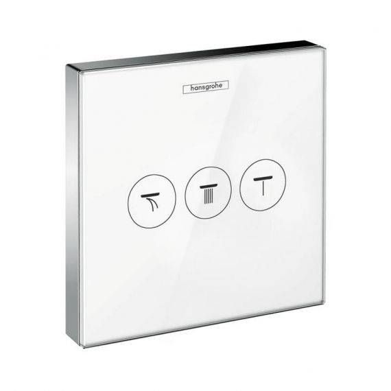 Модуль для душу Hansgrohe ShowerSelect Glass (колір - хром/білий) 15736400 15736400 &mdash; фото в Esantehnika