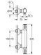 Смеситель для душа Grohe Grohtherm 800 хром 34558000 + Душевой гарнитур Grohe New Tempesta хром 27598001 34558000+27598001 &mdash; фото в Esantehnika