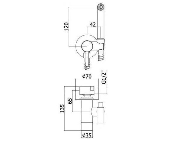 Инсталляция для унитаза Grohe Solido 3 в 1 + Гигиенический душ Paffoni Tweet Round Mix, черный (38811KF0+ZDUP110NO) 38811KF0+ZDUP110NO &mdash; фото в Esantehnika