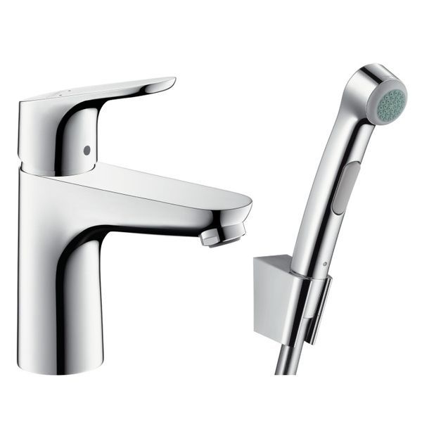 Змішувач для раковини з гігієнічним душем Hansgrohe Focus E2 (колір - хром) 31927000 31927000 &mdash; фото в Esantehnika