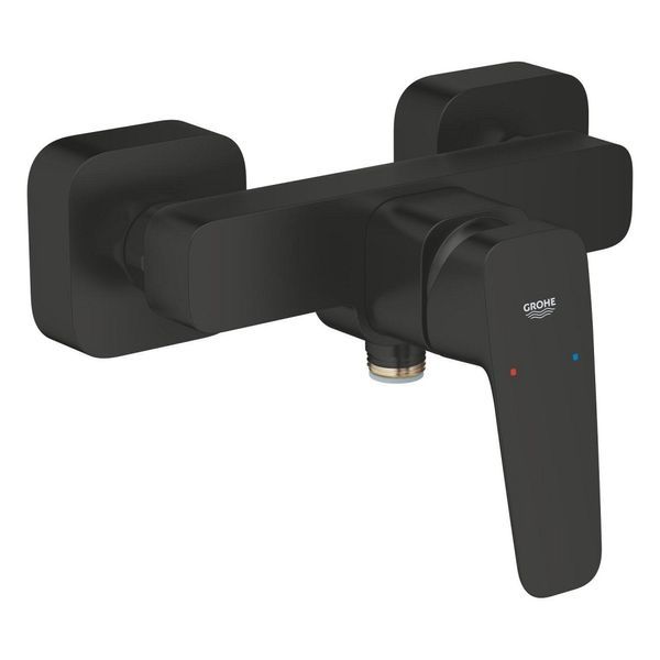 Змішувач для душу Grohe Cubeo, одноважільний, чорний матовий (1018242430) 1018242430 &mdash; фото в Esantehnika
