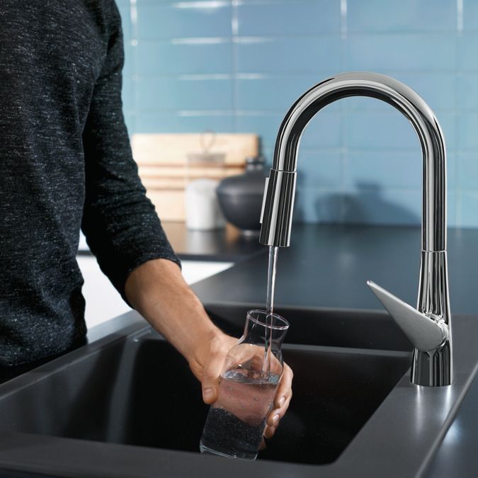 Змішувач для кухні 160, з витяжним душем, 2jet Hansgrohe Talis M51 (колір - хром) 72815000 72815000 &mdash; фото в Esantehnika
