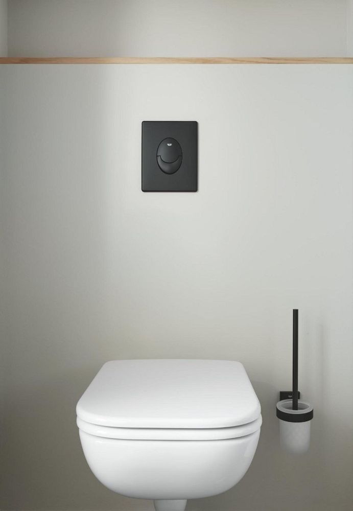 Підвісний йоржик для унітазу Grohe QuickFix Start Cube Black 409772430 409772430 &mdash; фото в Esantehnika