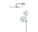 Душевая система скрытого монтажа Grohe Grohtherm SmartControl Perfekt с верхним душем Rainshower 310, хром (34866000) 34866000 &mdash; фото в Esantehnika