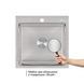 Мойка для кухни интегрированная Lidz Handmade H5050 Brushed Steel 3,0/1,0 мм LDH5050BRU35375 LDH5050BRU35375 &mdash; фото в Esantehnika