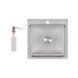 Мойка для кухни интегрированная Lidz Handmade H5050 Brushed Steel 3,0/1,0 мм LDH5050BRU35375 LDH5050BRU35375 &mdash; фото в Esantehnika