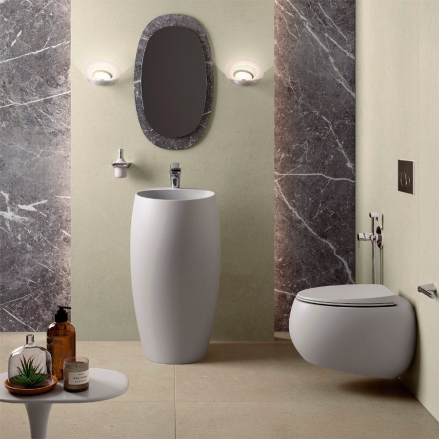 Унітаз підвісний Rak Ceramics Сloud у комплекті з сидінням Slim Soft Close, колір - білий мат CLOSC391500+CLOWC1446500A CLOWC1446500A+CLOSC3901500 &mdash; фото в Esantehnika