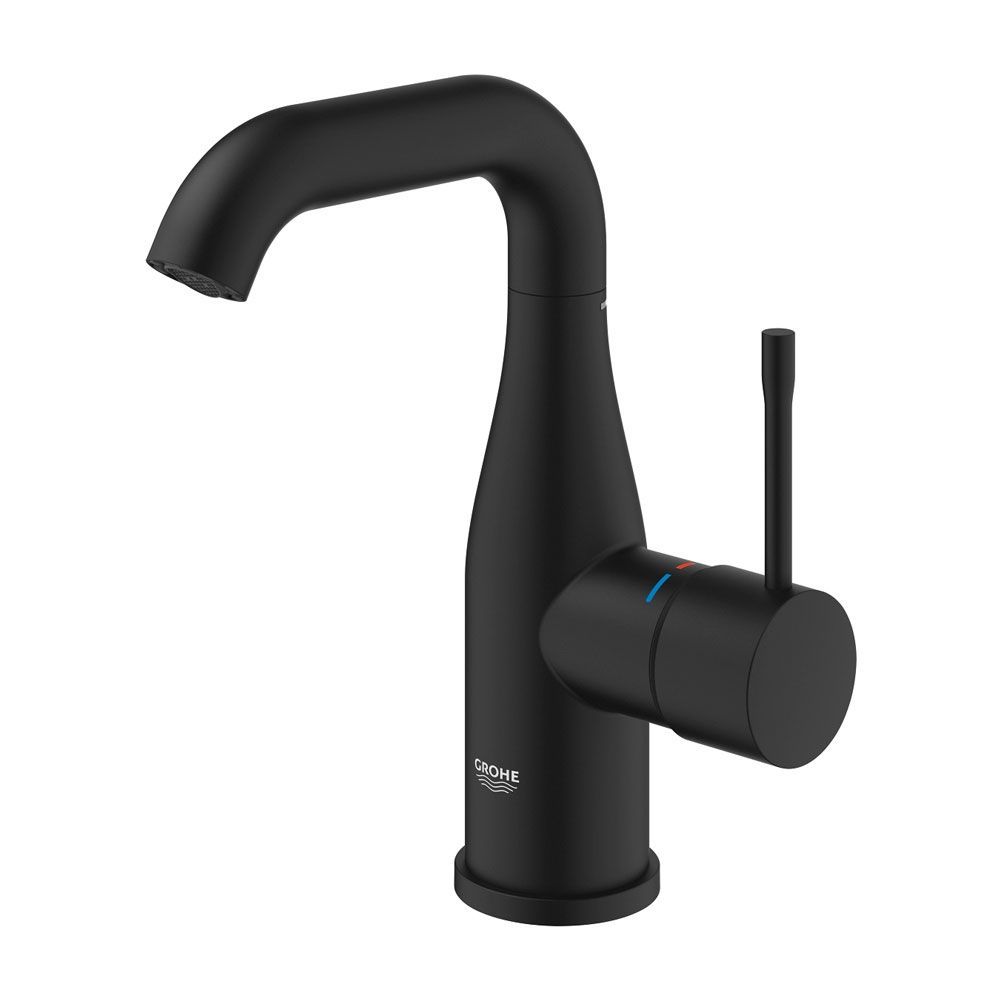 Змішувач для раковини M-Size Grohe Essence (колір - чорний матовий), без донного клапана 24176KF1 24176KF1 &mdash; фото в Esantehnika