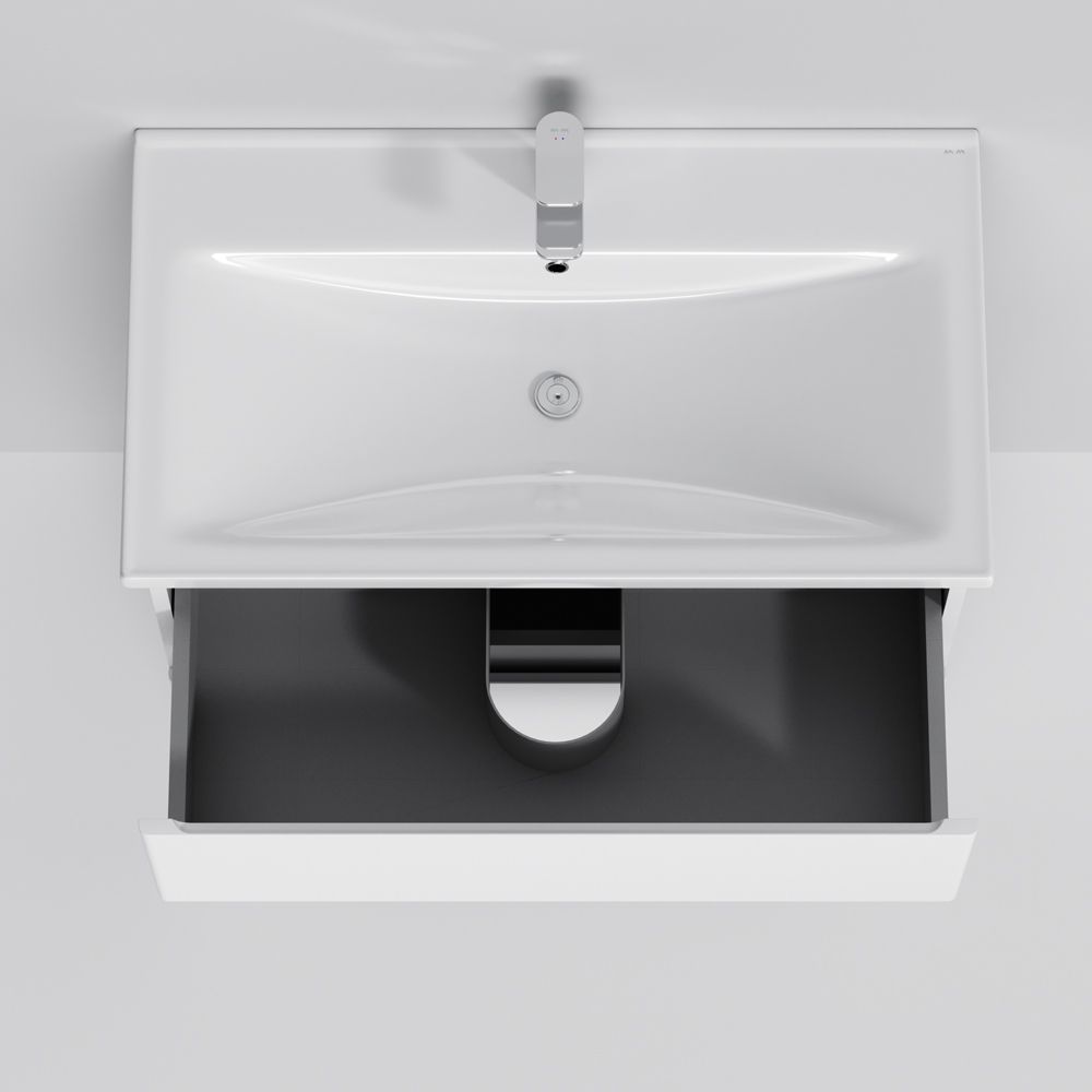Комплект мебели тумба с умывальником AM.PM X-Joy 80 х 45 х h85 см, белый глянец M85-FSX0802-WC0802WG38 M85-FSX0802-WC0802WG38 &mdash; фото в Esantehnika