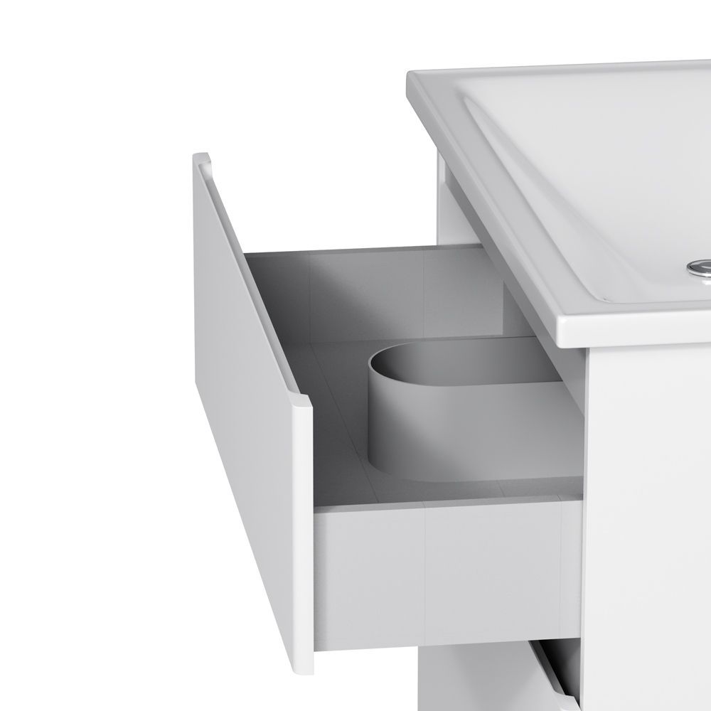 Комплект мебели тумба с умывальником AM.PM X-Joy 80 х 45 х h85 см, белый глянец M85-FSX0802-WC0802WG38 M85-FSX0802-WC0802WG38 &mdash; фото в Esantehnika