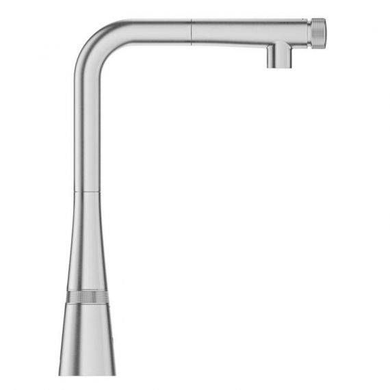 Змішувач для кухні Grohe Zedra SmartControl з висувним виливом суперсталь 31593DC2 31593DC2 &mdash; фото в Esantehnika