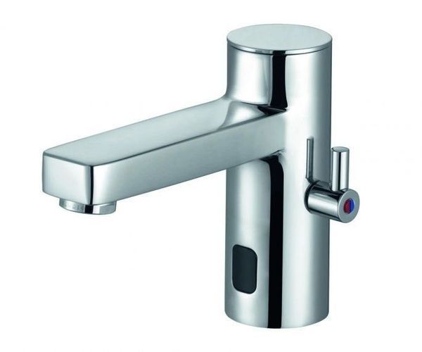 Смеситель для раковины високий 240 CoolStart EcoSmart+ Hansgrohe Rebris E (цвет - чорний матовий), с донным клапаном 72591670 3810005 &mdash; фото в Esantehnika