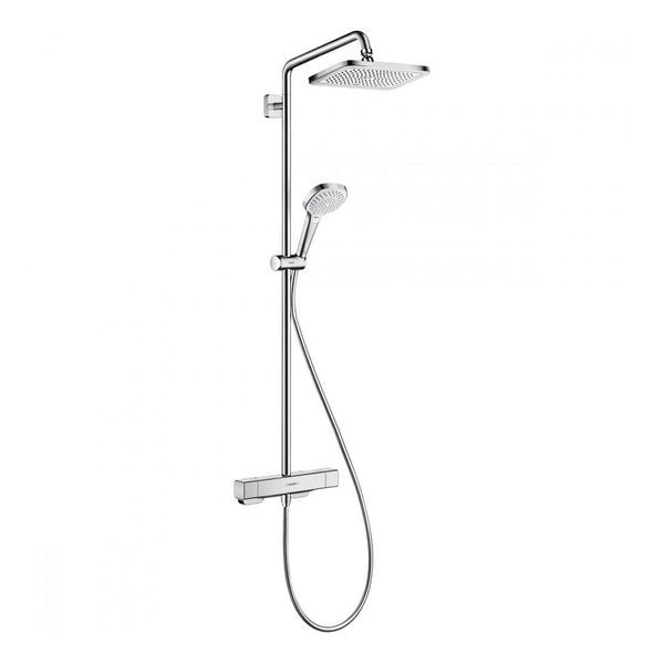 Душевая система с термостатом Hansgrohe Croma E (цвет - хром) 27630000 27630000 &mdash; фото в Esantehnika