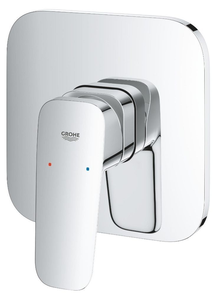Комплект душевой системы Grohe Cubeo скрытого монтажа 1053350000 с встраиваемой частью Rapido SmartBox 35604000 хром (SET-1053350000-35604000) SET-1053350000-35604000 &mdash; фото в Esantehnika