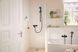 Смеситель для душа наружного монтажа Hansgrohe Rebris S (цвет - чёрный матовый) 72640670 72640670 &mdash; фото в Esantehnika
