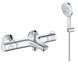 Смеситель для ванны Grohe Grohtherm 800 хром 34567000 + Душевой набор Grohe Rainshower Smartactive 130 3 режима 26581000 34567000+26581000 &mdash; фото в Esantehnika