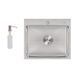 Мойка для кухни интегрированная Lidz Handmade H5045 Brushed Steel 3,0/1,0 мм LDH5045BRU35383 LDH5045BRU35383 &mdash; фото в Esantehnika