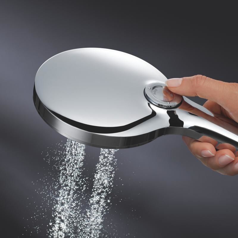 Смеситель для ванны Grohe Grohtherm 800 хром 34567000 + Душевой набор Grohe Rainshower Smartactive 130 3 режима 26581000 34567000+26581000 &mdash; фото в Esantehnika