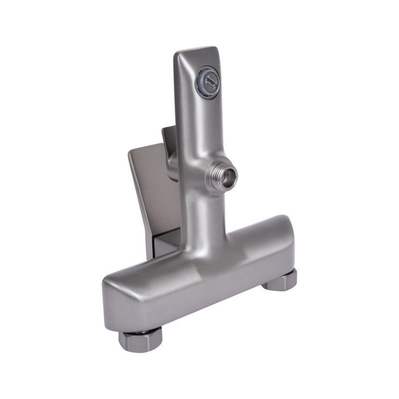 Смеситель для ванной Qtap Presto (с душевым гарнитуром) QTPRE259GRP45584 Graphite QTPRE259GRP45584 &mdash; фото в Esantehnika