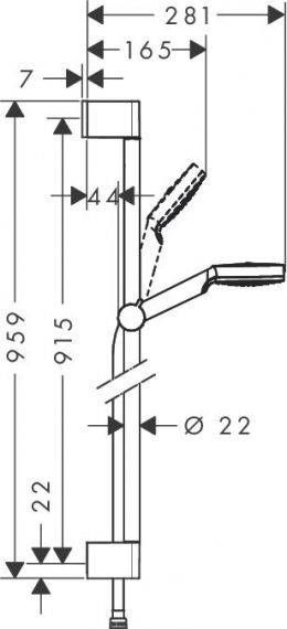 Душовий набір (гарнітур) Hansgrohe Crometta Vario 26536400 26536400 &mdash; фото в Esantehnika