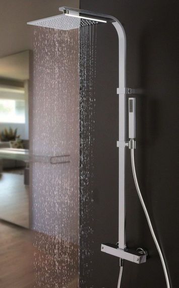 Душевая система с термостатом Paffoni City ZCOL 665 CR ZCOL665CR &mdash; фото в Esantehnika