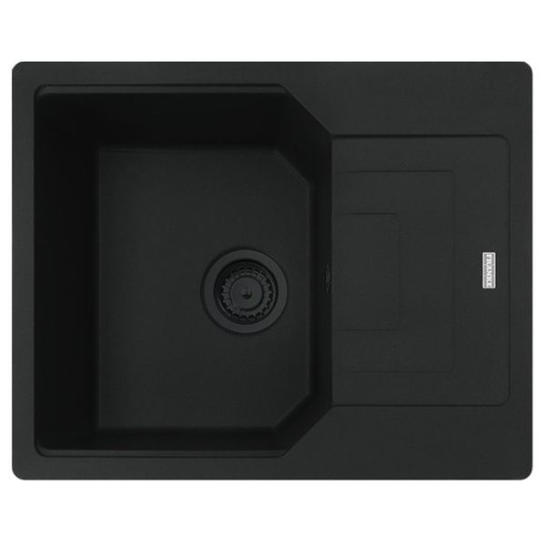 Кухонна мийка Franke UBG 611-62, накладна, оборотна, коландер+вентиль+сифон, 62x50, граніт чорний (114.0699.235) 114.0699.235 &mdash; фото в Esantehnika