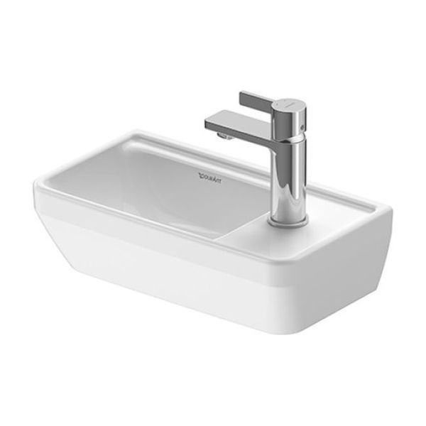 Умивальник підвісний Duravit D-Neo 40, отвір під змішувач праворуч, білий (0739400041) 0739400041 &mdash; фото в Esantehnika