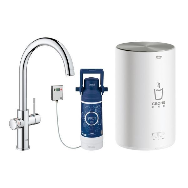 Змішувач для кухні з бойлером Grohe EX Red Duo 30083001 M-size 30083001 &mdash; фото в Esantehnika