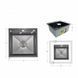 Lidz Handmade H5050HB Мойка для кухни интегрированная Decor Black PVD Honeycomb 2,5/0,5 мм LDH5050BDECPVD48369 LDH5050BDECPVD48369 &mdash; фото в Esantehnika