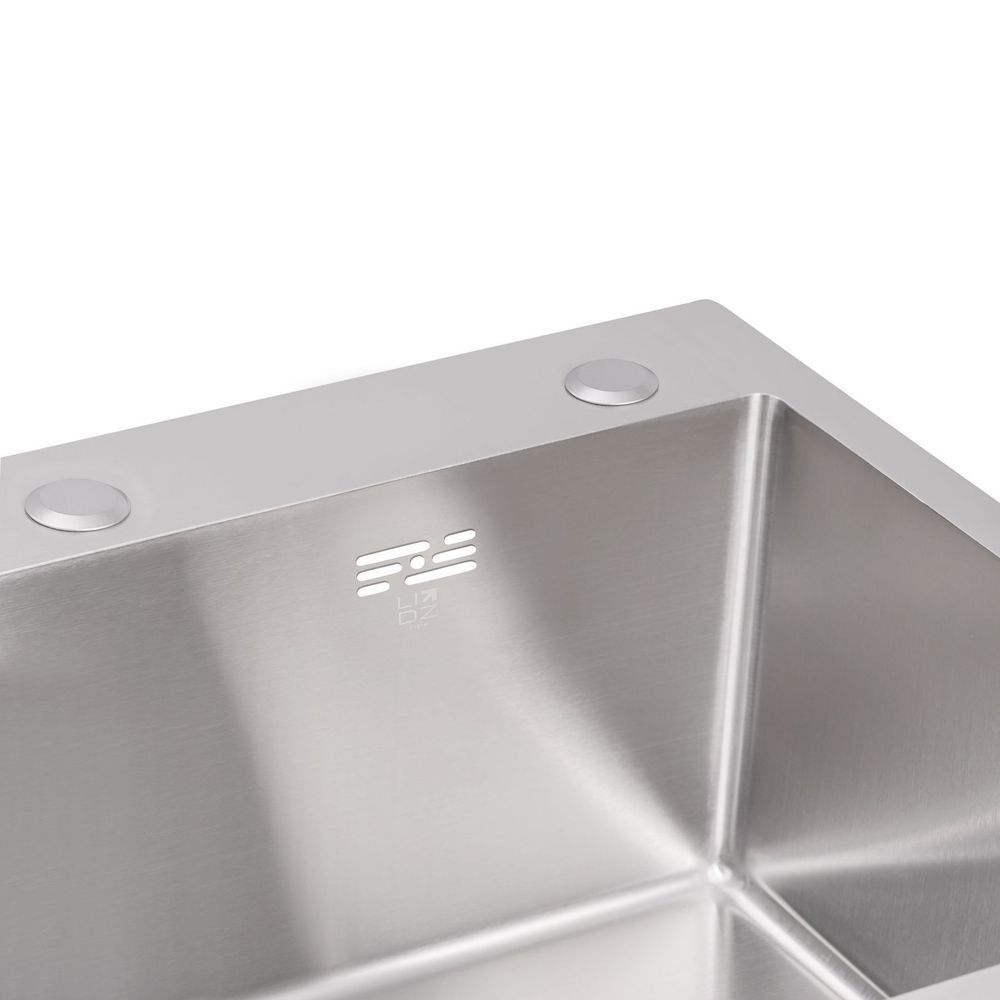 Мойка для кухни встроенная Lidz Handmade H5845 Brushed Steel 3,0/1,0 мм LDH5845BRU35384 LDH5845BRU35384 &mdash; фото в Esantehnika