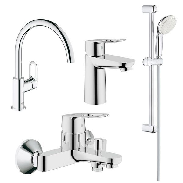 Набор смесителей Grohe Bau Loop (123225K) 123225K &mdash; фото в Esantehnika