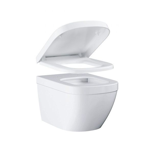 Унітаз підвісний Grohe EuroCeramic 54 з кришкою-сидінням Softclose, білий (39328000+39330001) 39328000+39330001 &mdash; фото в Esantehnika