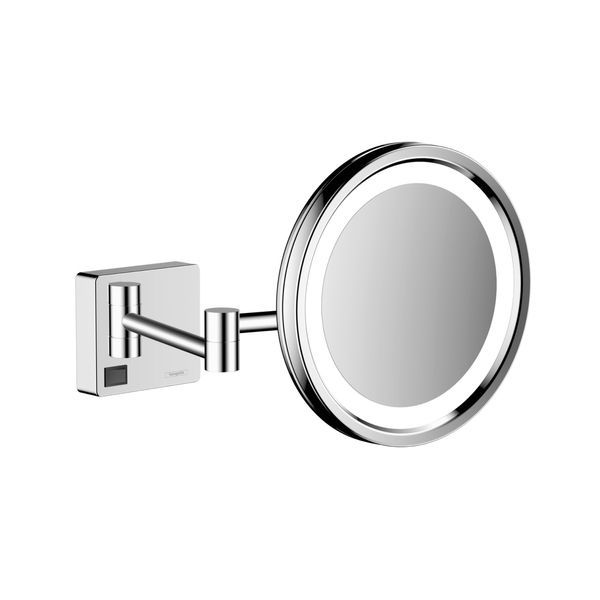 Дзеркало косметичне з LED підсвічуванням Hansgrohe AddStoris, хром 41790000 41790000 &mdash; фото в Esantehnika