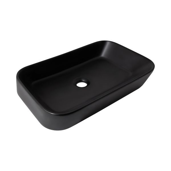 Раковина-чаша Qtap Scorpio 550х390х120 Matt black QT14112243MBN QT14112243MBN &mdash; фото в Esantehnika